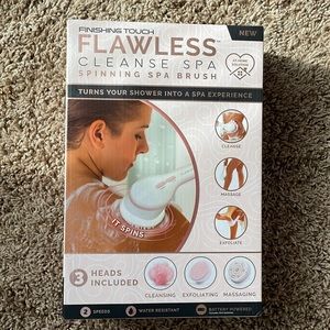 Spinning spa brush for body